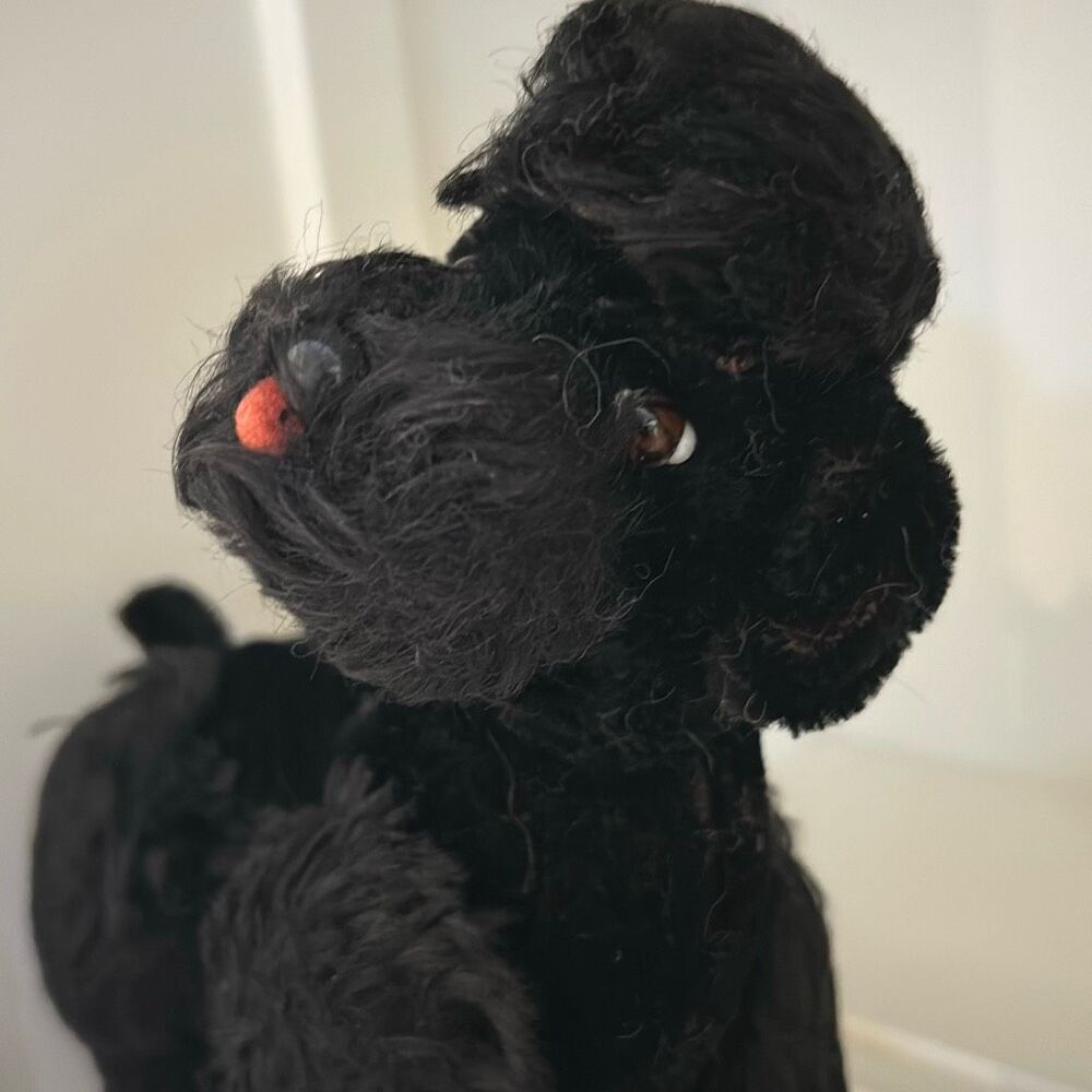 STEIFF Vintage 9” Black Snobby Poodke